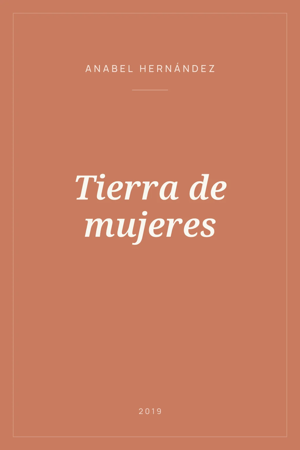 Portada de Tierra de mujeres