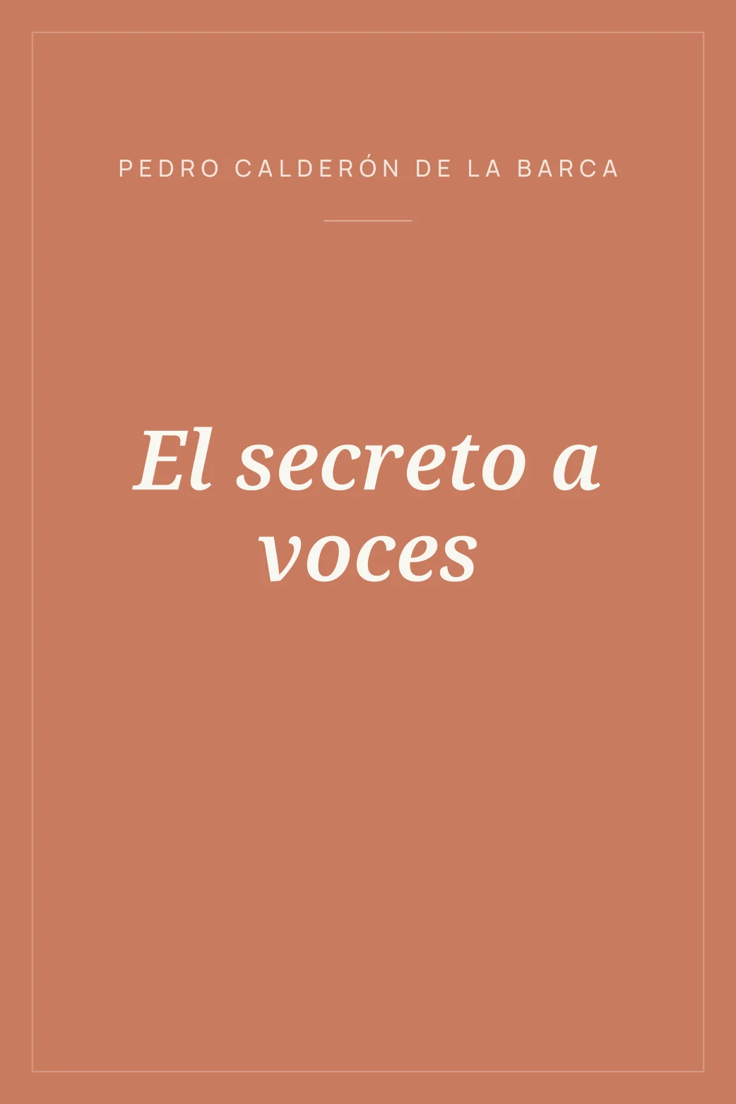 Portada de El secreto a voces
