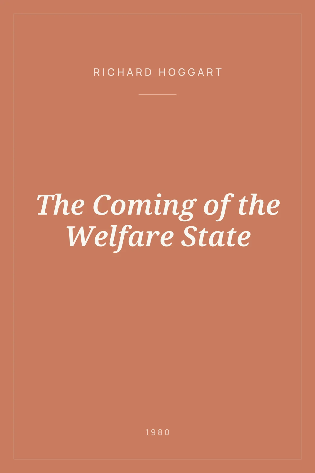 Portada de The Coming of the Welfare State