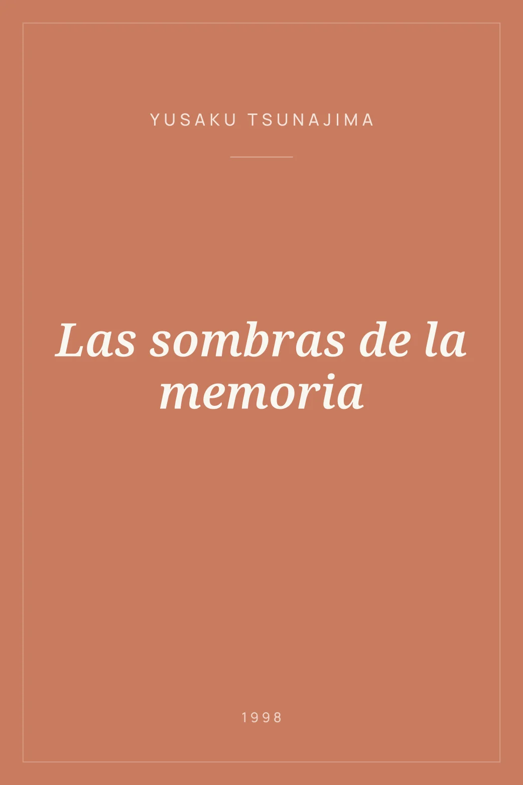 Portada de Las sombras de la memoria