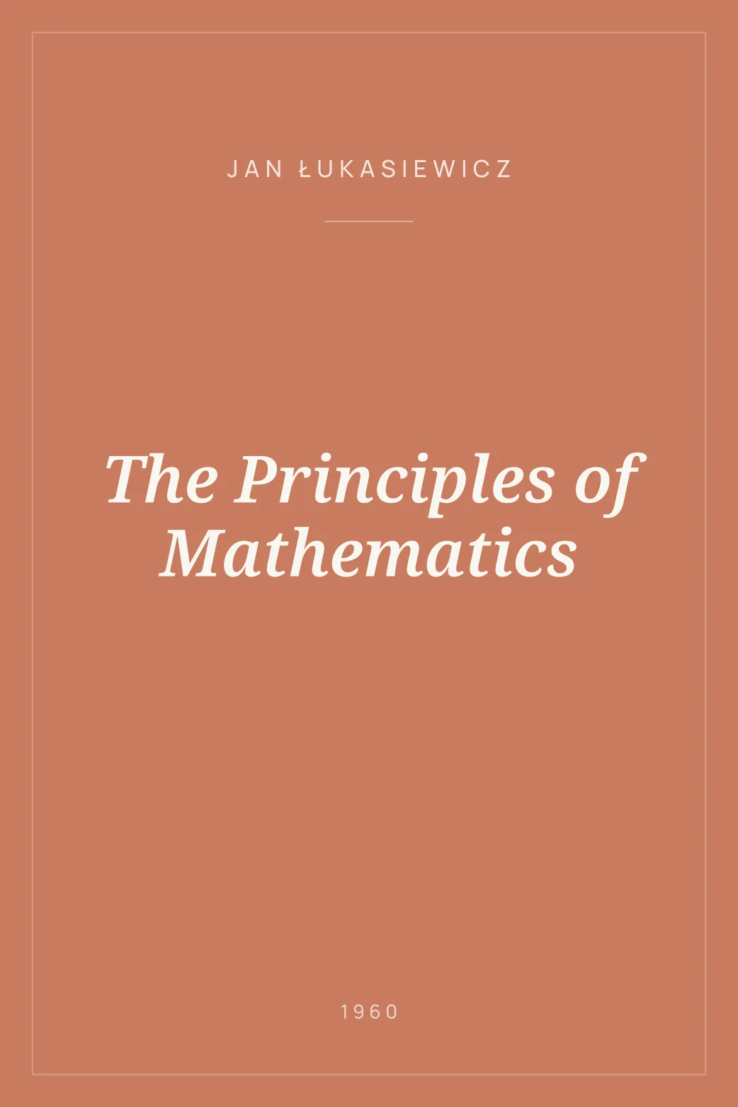 Portada de The Principles of Mathematics