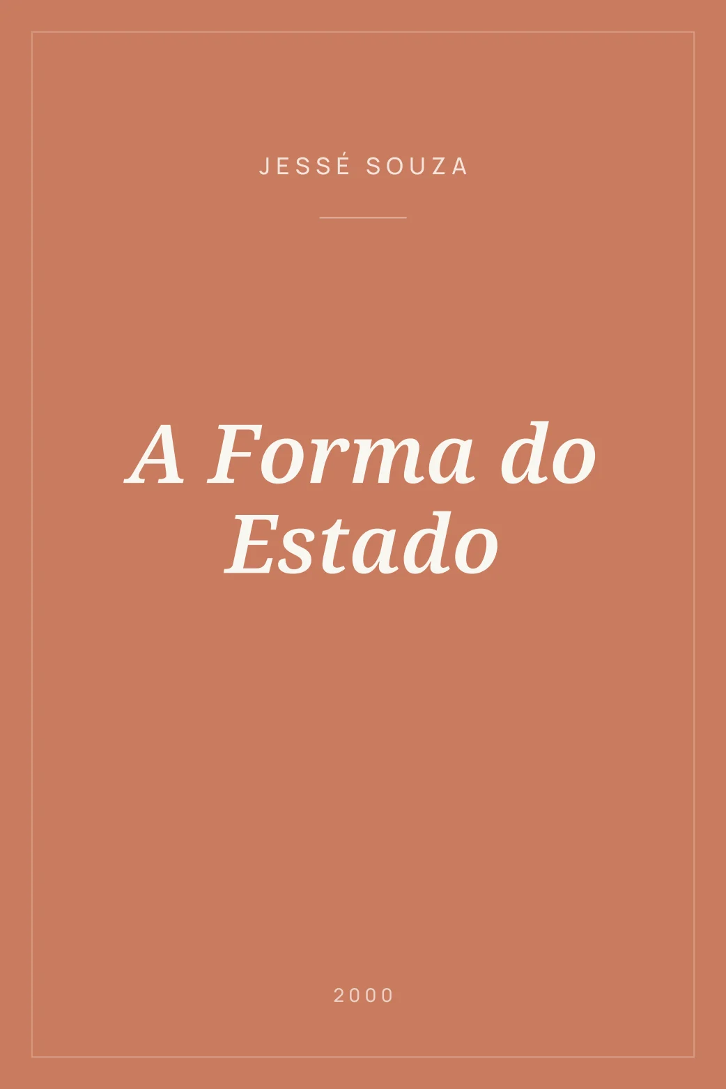 Portada de A Forma do Estado