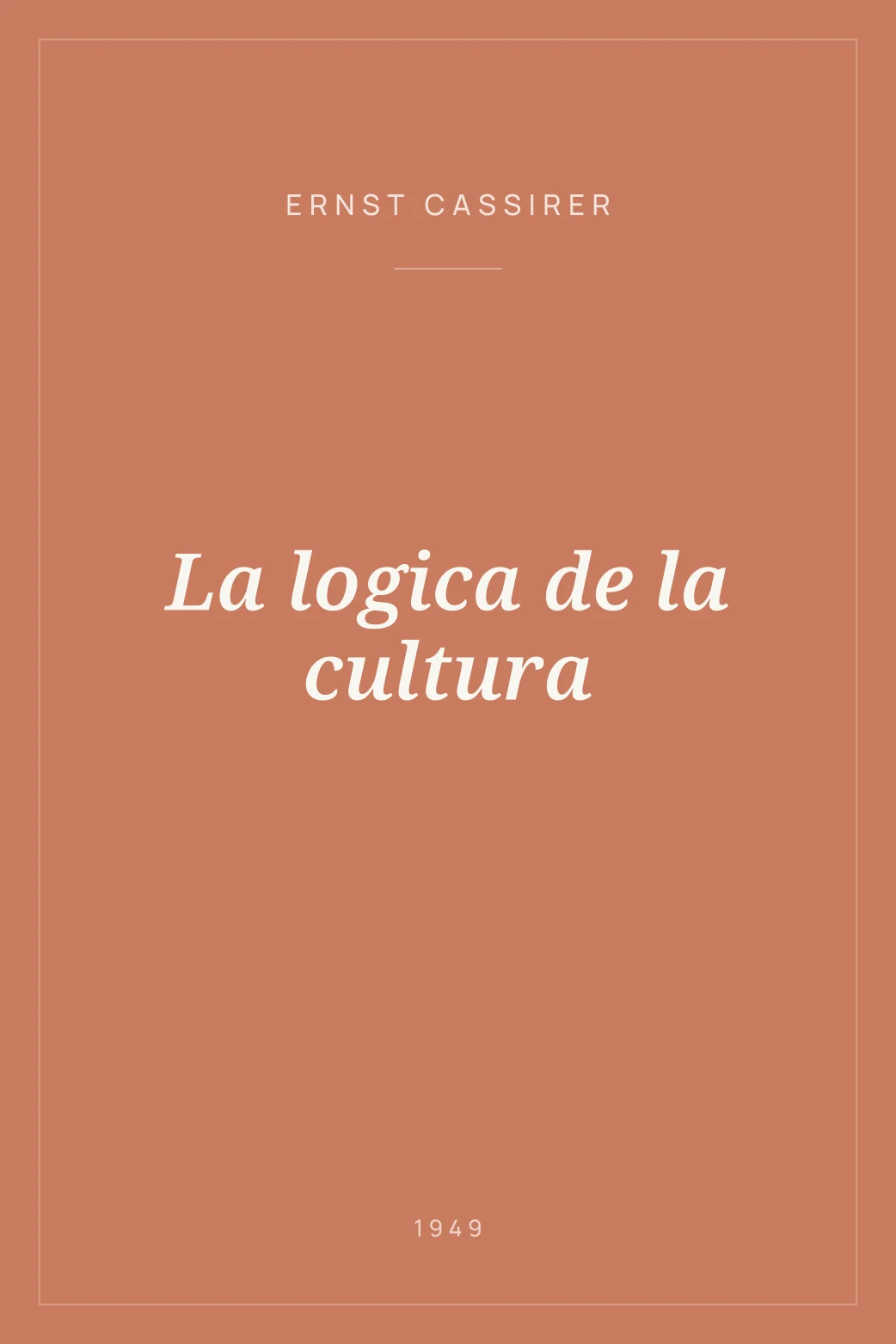 Portada de La logica de la cultura