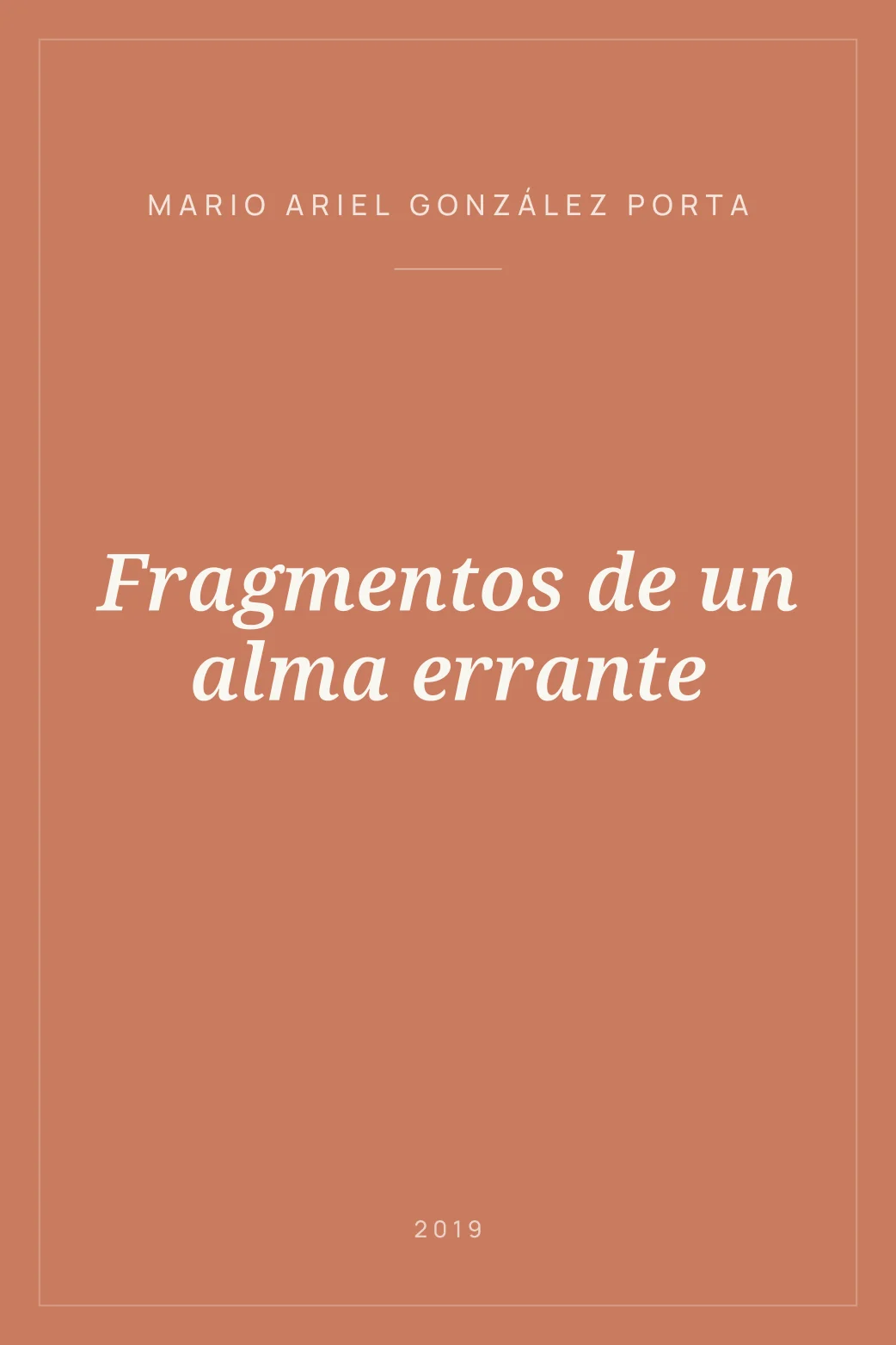 Portada de Fragmentos de un alma errante