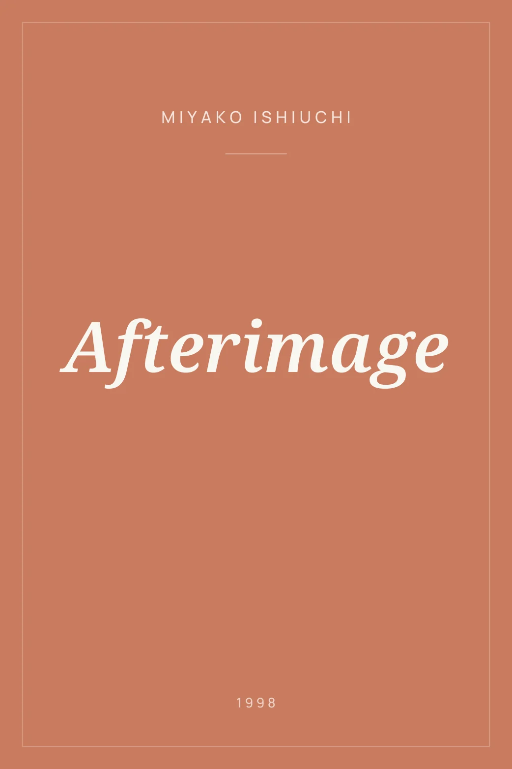 Portada de Afterimage