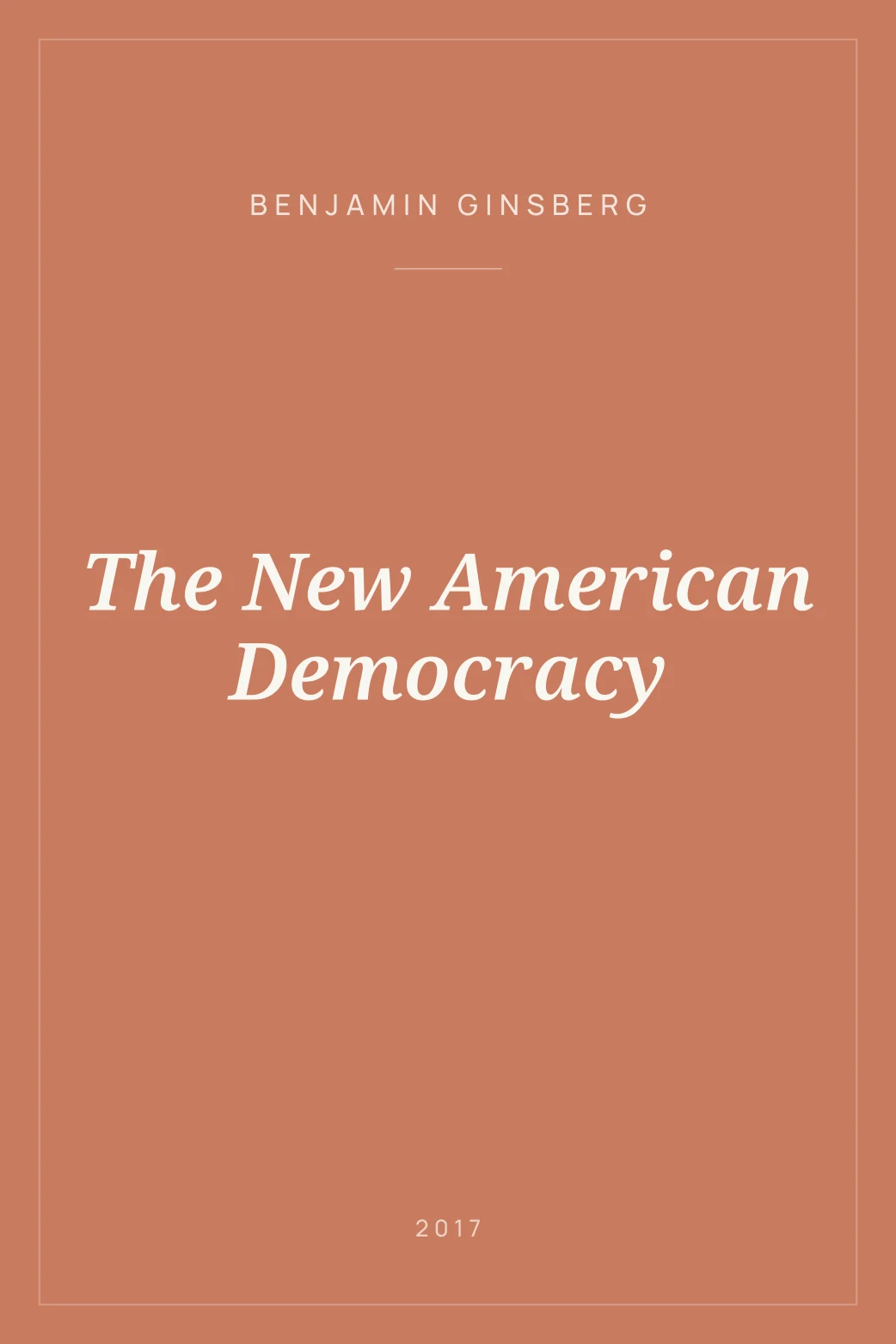 Portada de The New American Democracy