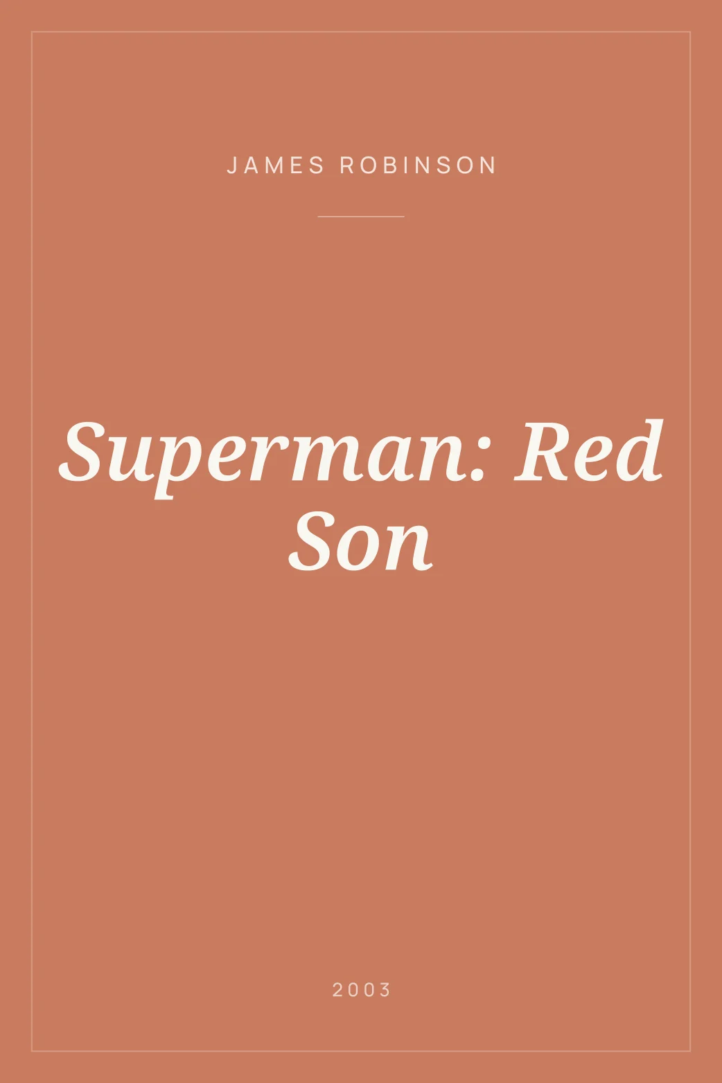 Portada de Superman: Red Son