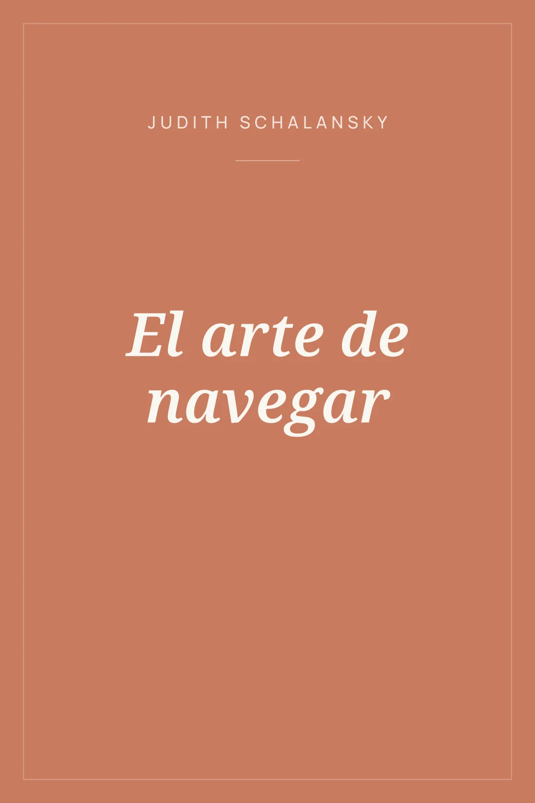 Portada de El arte de navegar