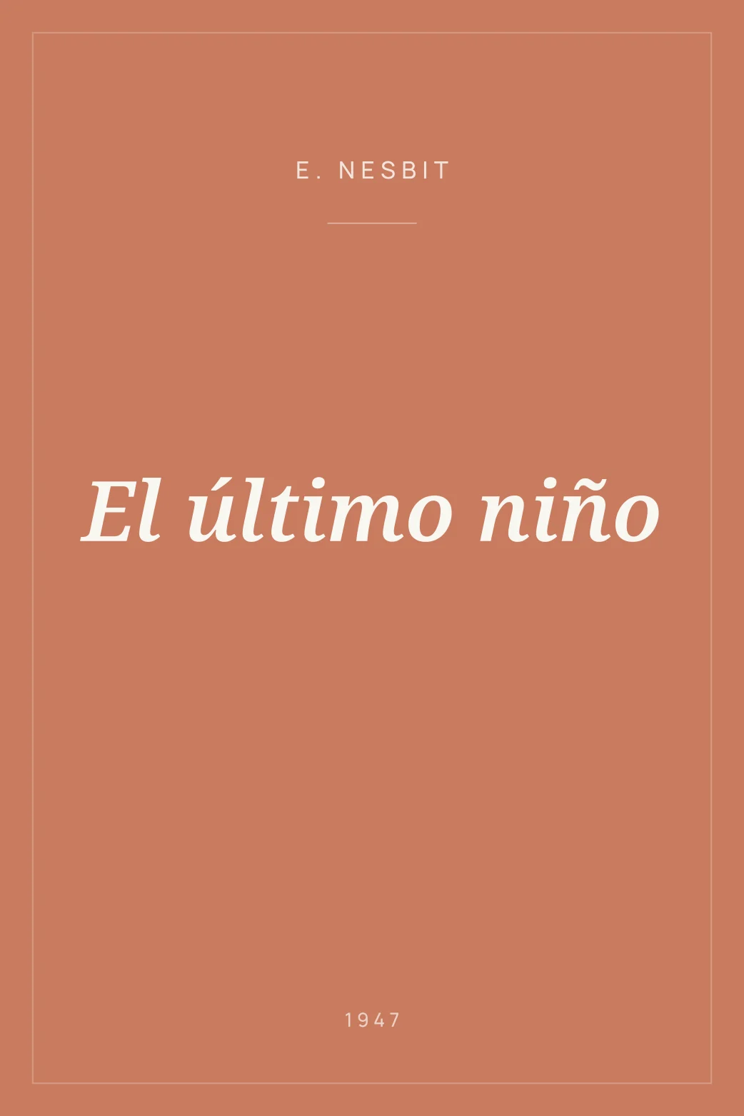 Portada de El último niño