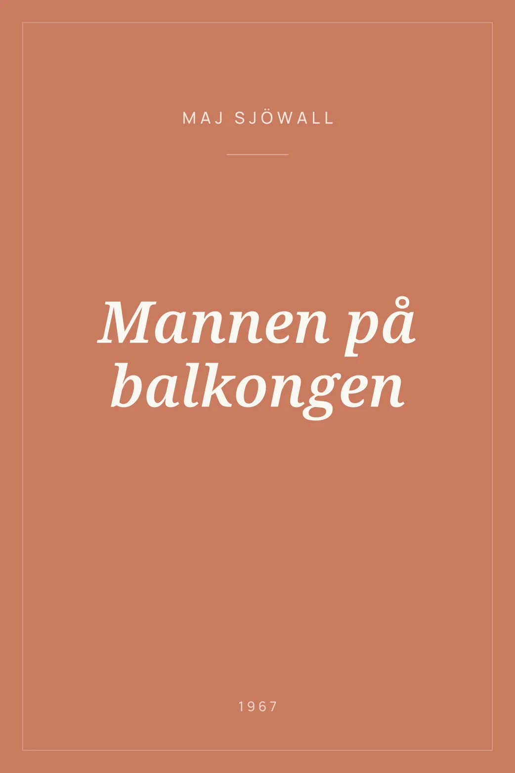 Portada de Mannen på balkongen
