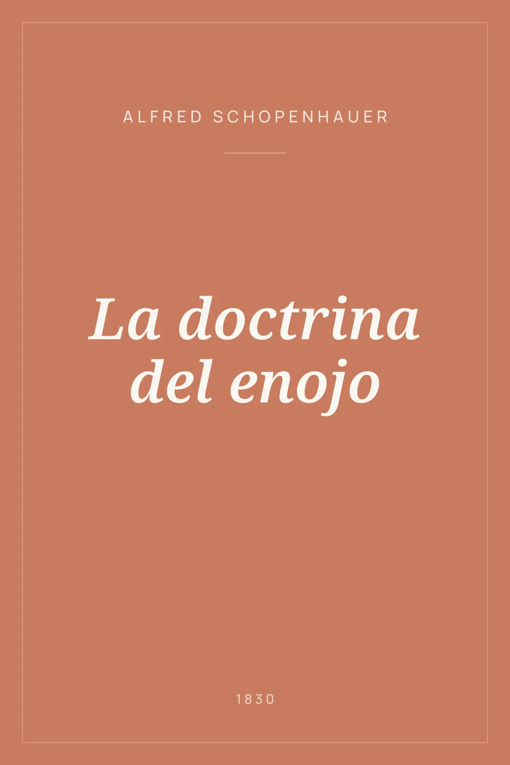 Portada de La doctrina del enojo