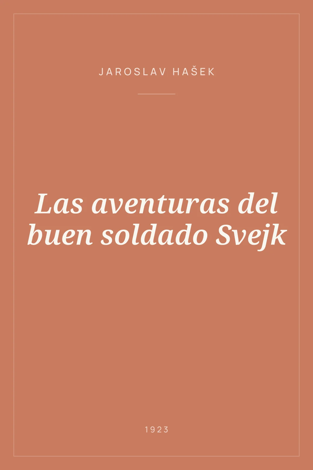 Portada de Las aventuras del buen soldado Svejk