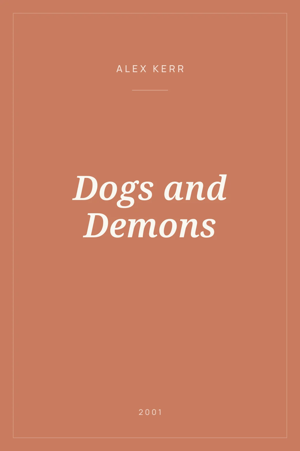 Portada de Dogs and Demons