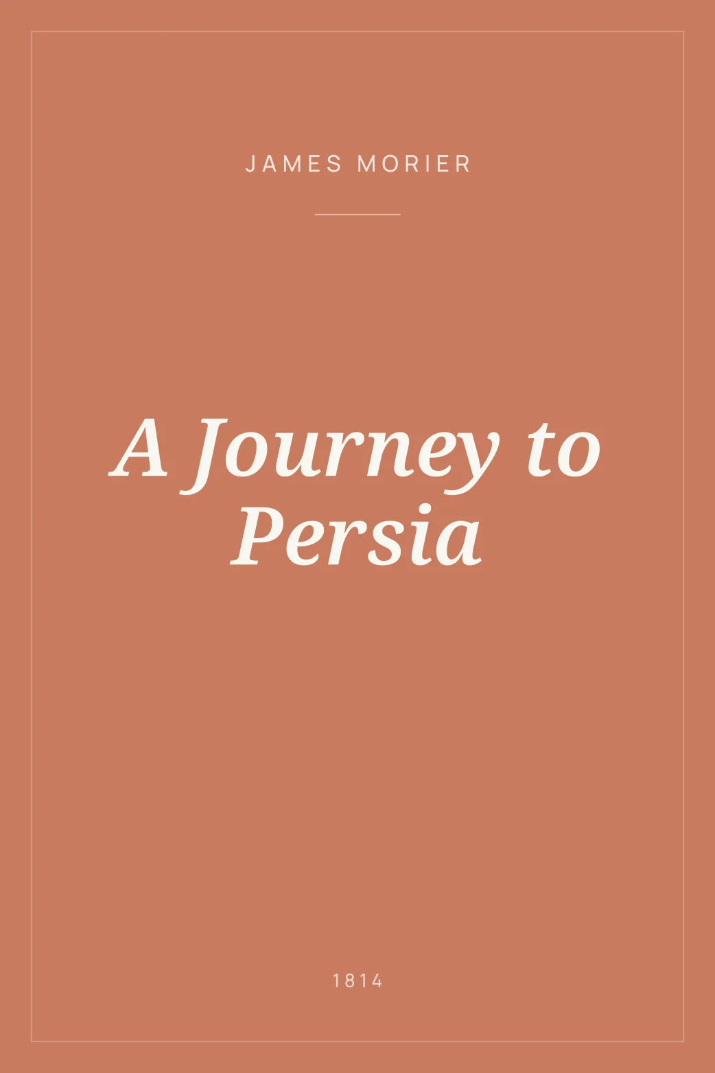 Portada de A Journey to Persia
