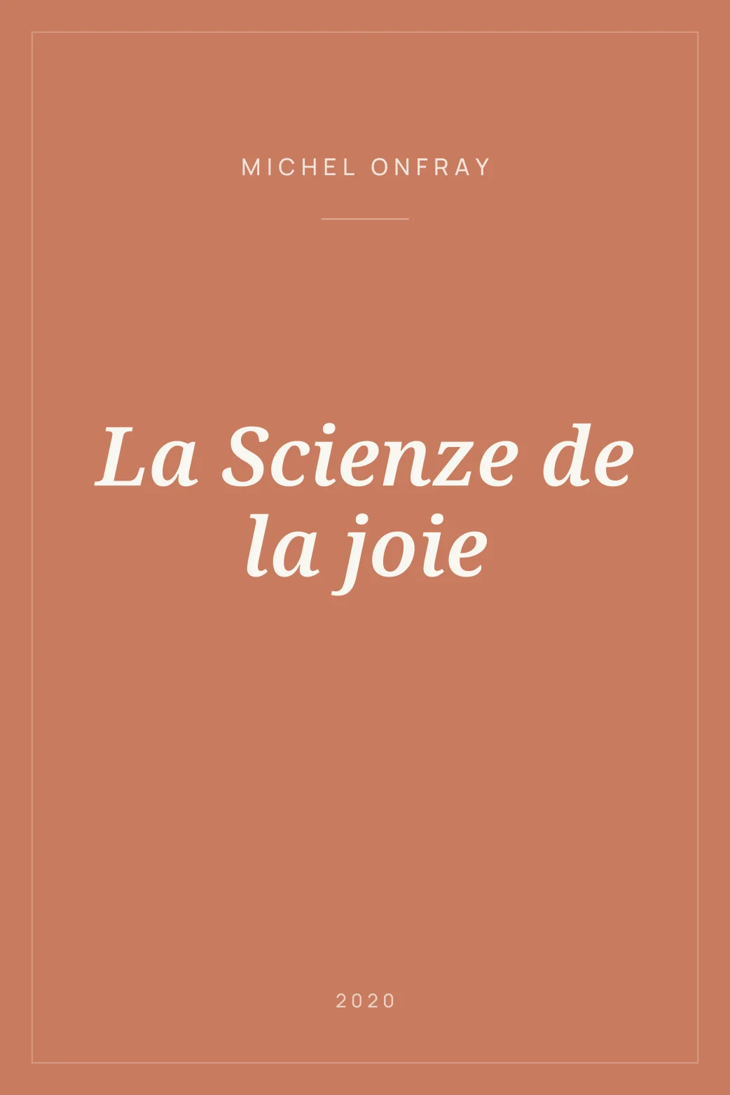 Portada de La Scienze de la joie