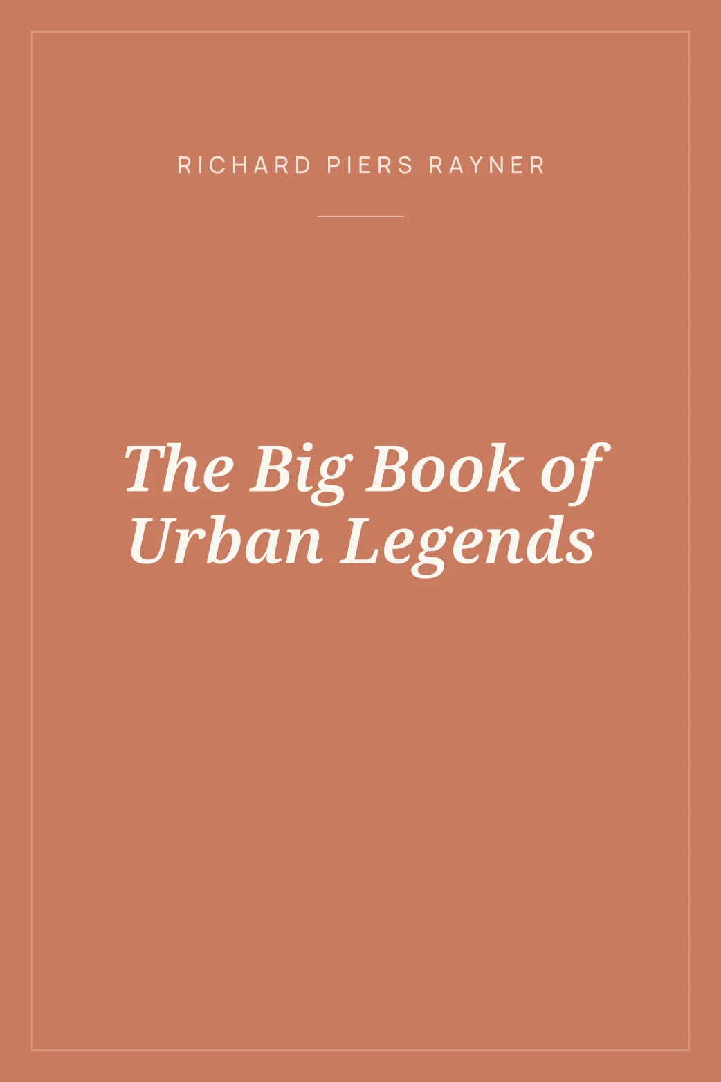 Portada de The Big Book of Urban Legends