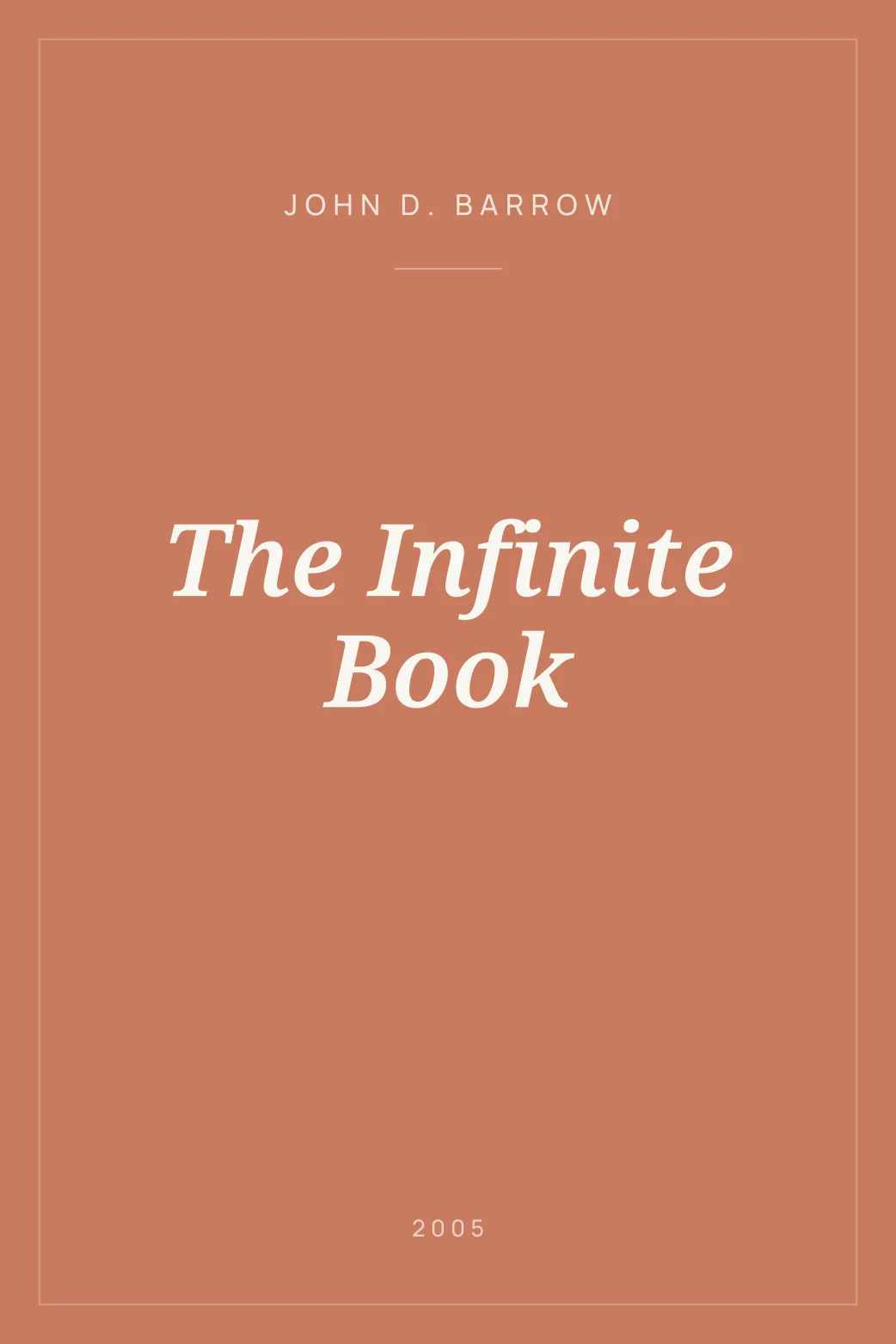 Portada de The Infinite Book