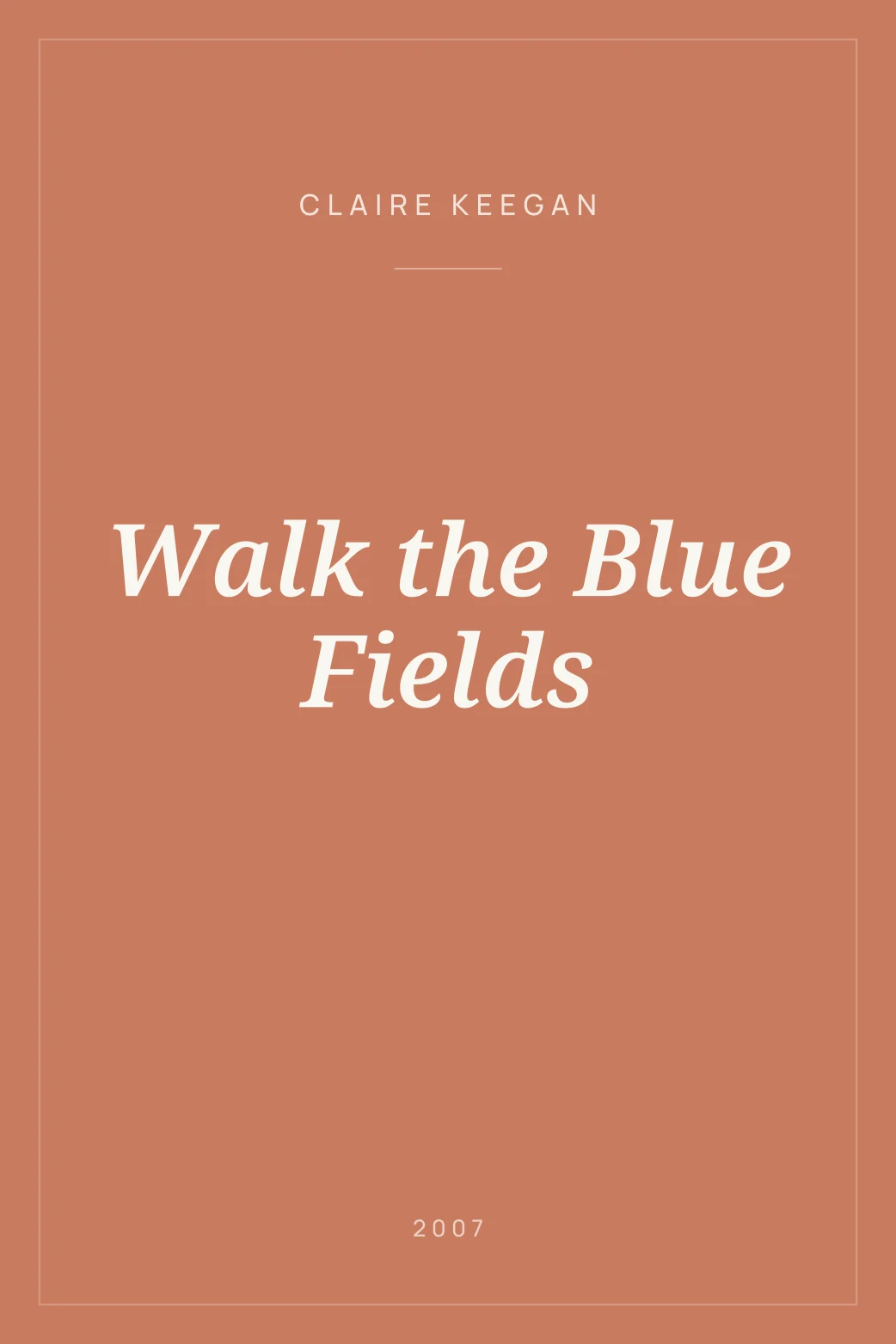 Portada de Walk the Blue Fields