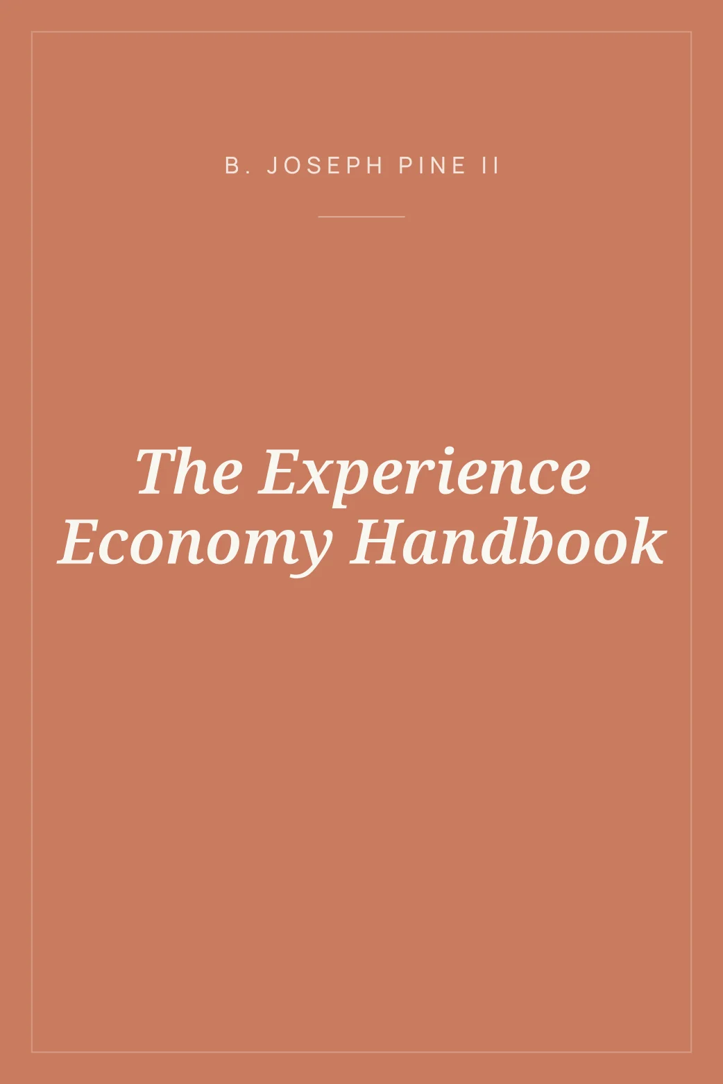 Portada de The Experience Economy Handbook