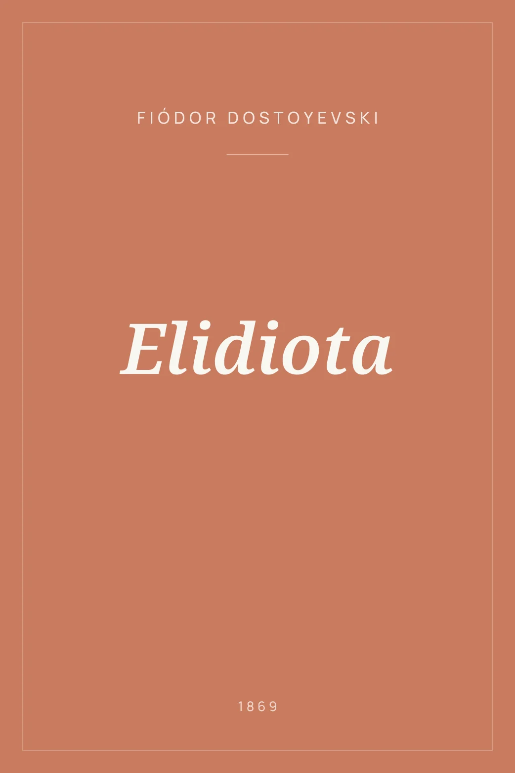 Portada de Elidiota