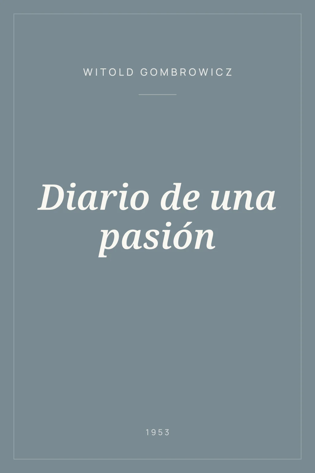 Portada de Diario de una pasión