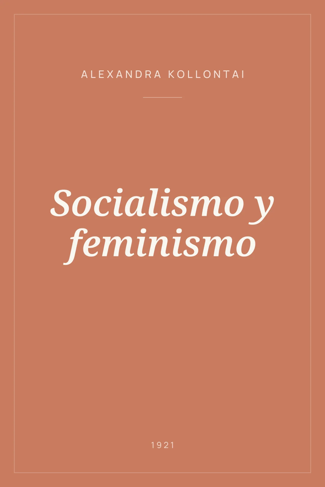 Portada de Socialismo y feminismo