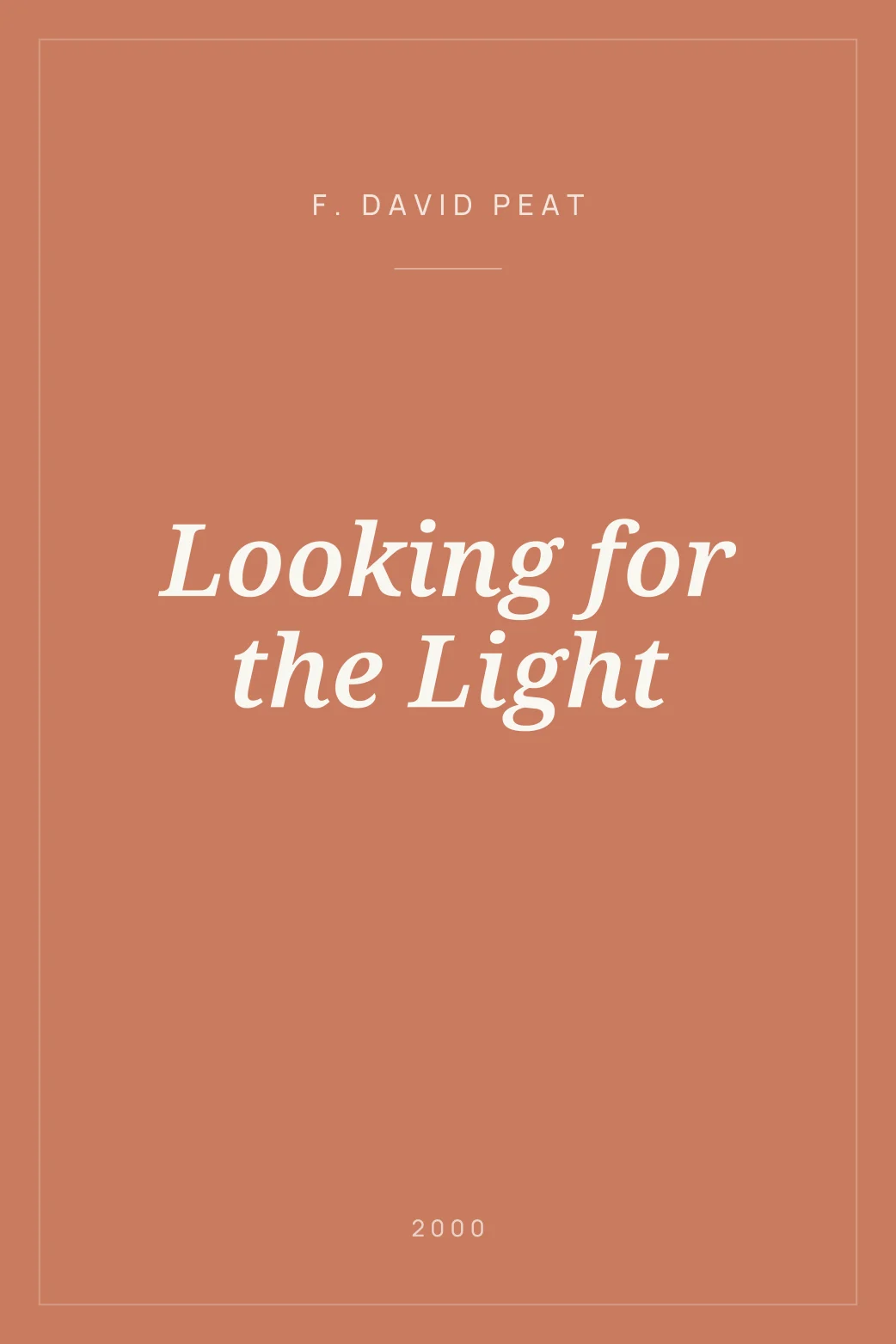 Portada de Looking for the Light