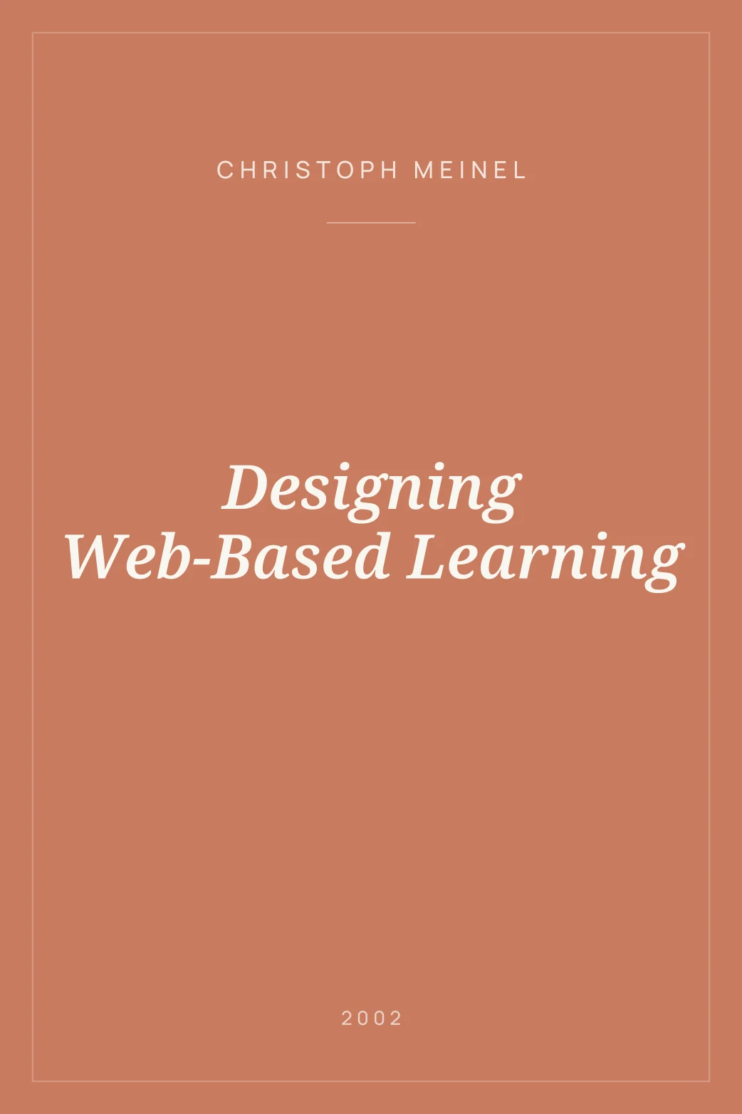 Portada de Designing Web-Based Learning