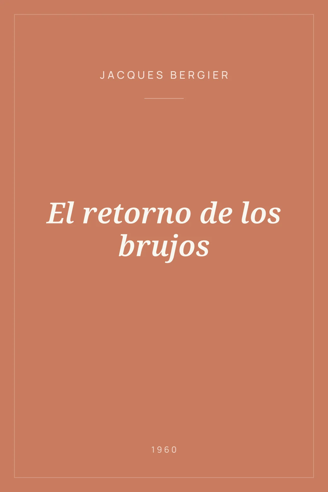 Portada de El retorno de los brujos