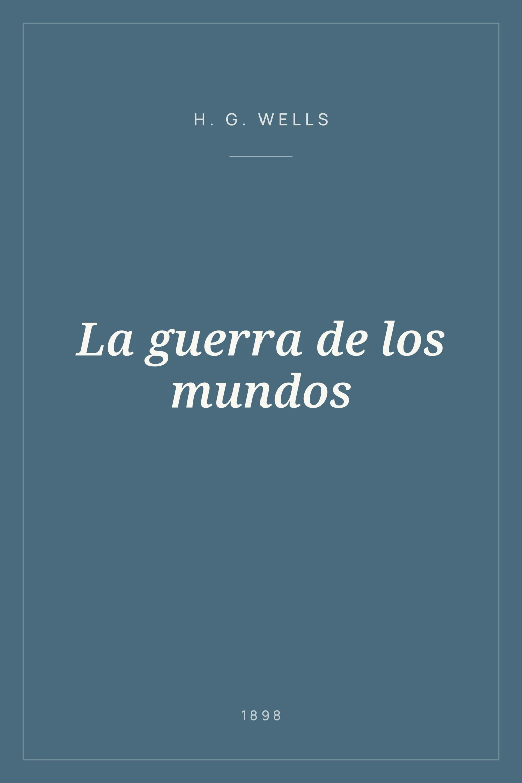 Portada de La guerra de los mundos