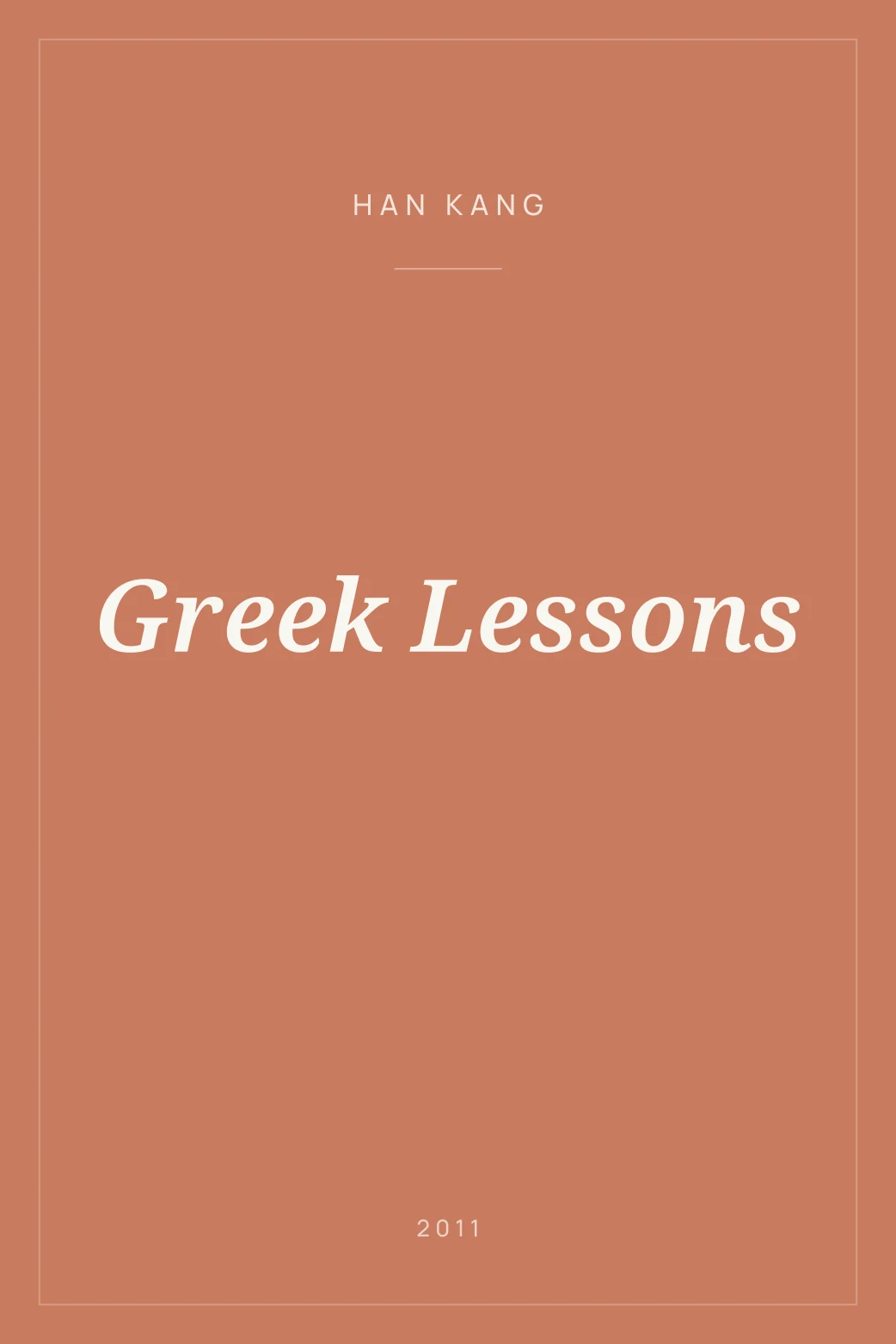Portada de Greek Lessons