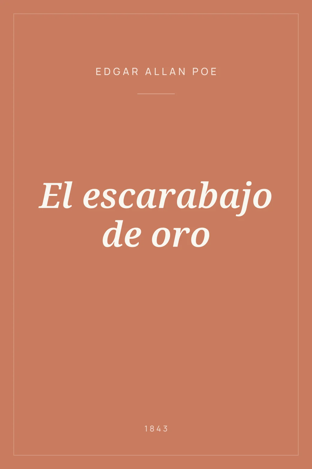 Portada de El escarabajo de oro