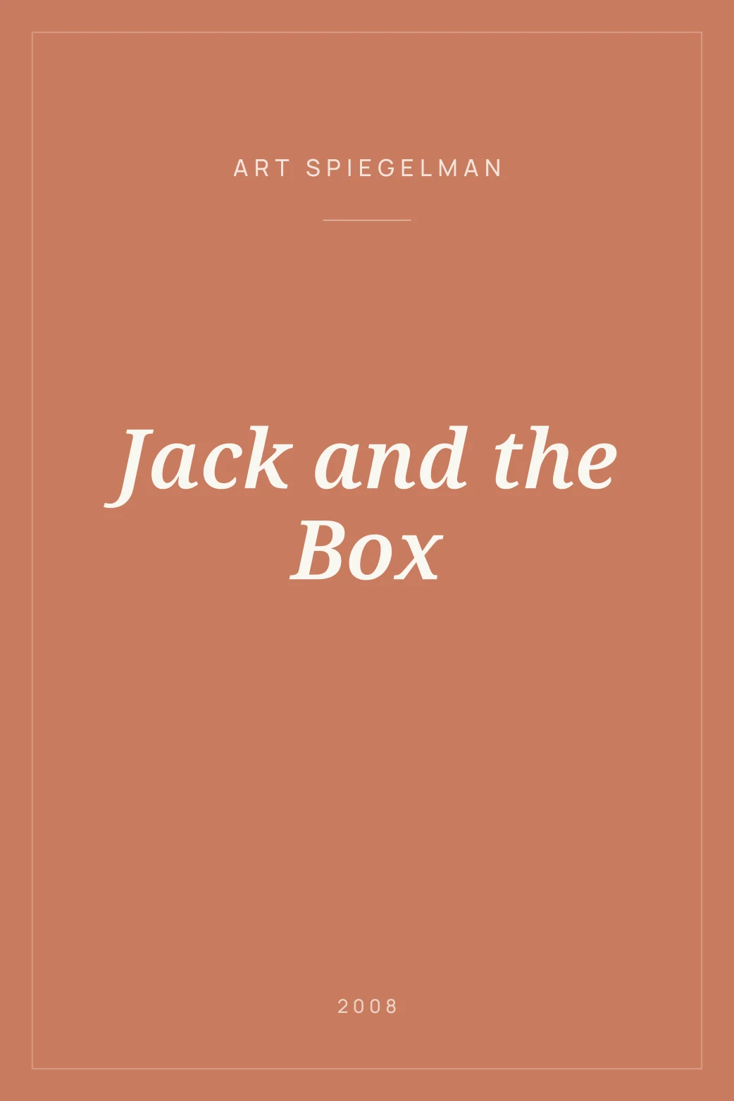 Portada de Jack and the Box