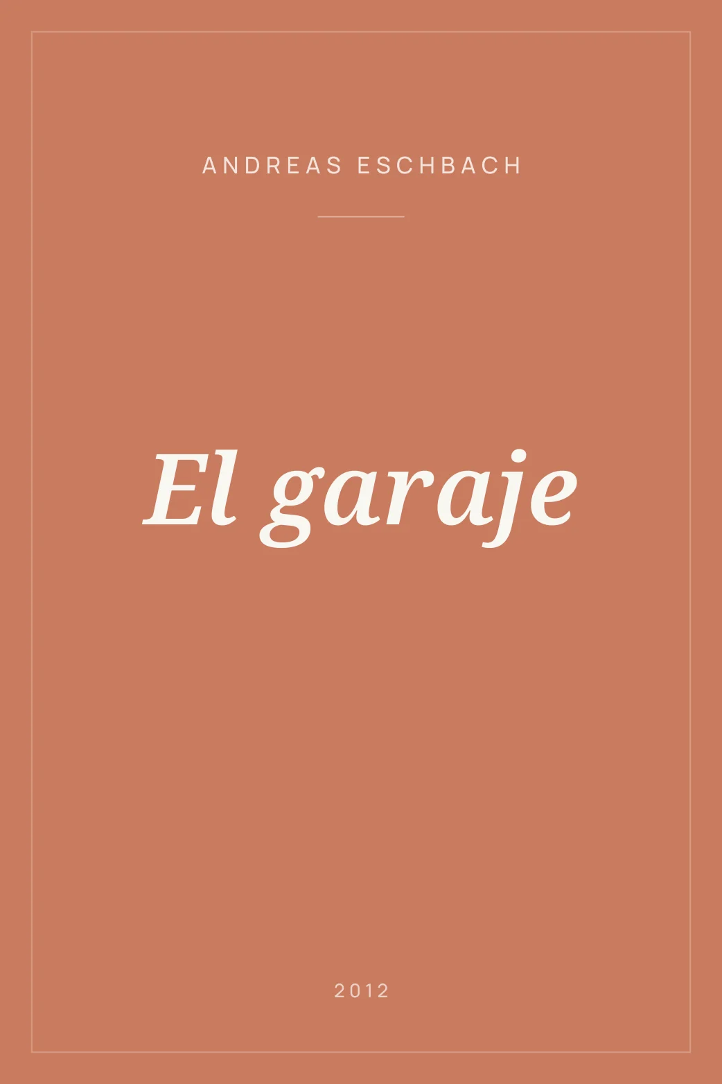 Portada de El garaje