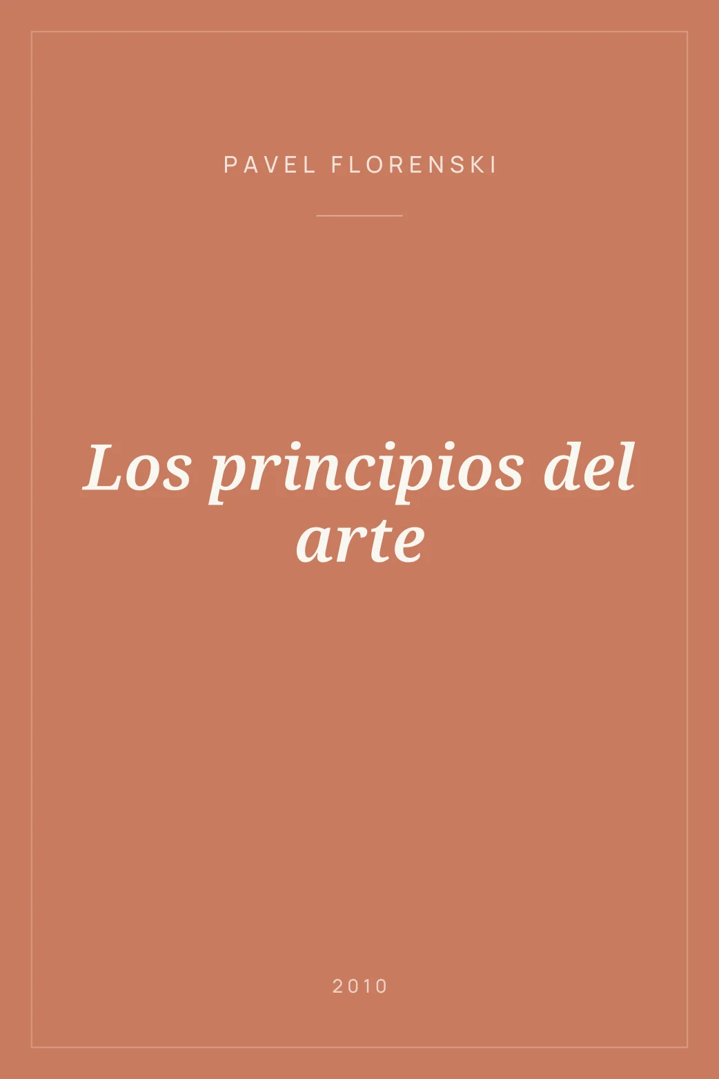 Portada de Los principios del arte