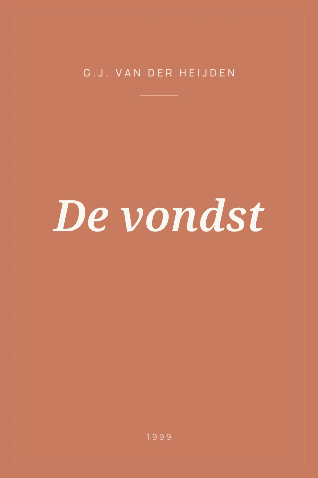 Portada de De vondst