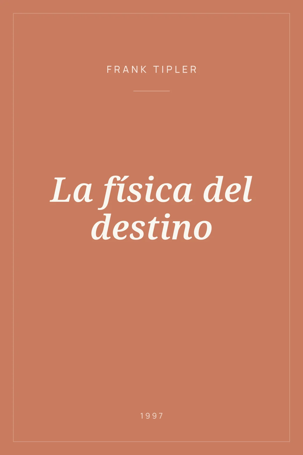Portada de La física del destino