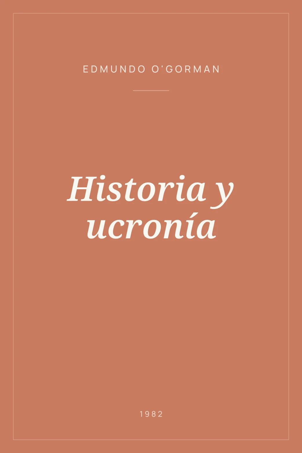 Portada de Historia y ucronía