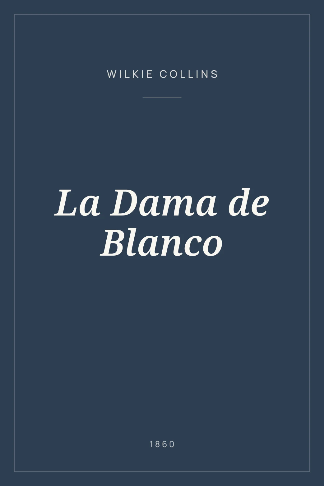 Portada de La Dama de Blanco