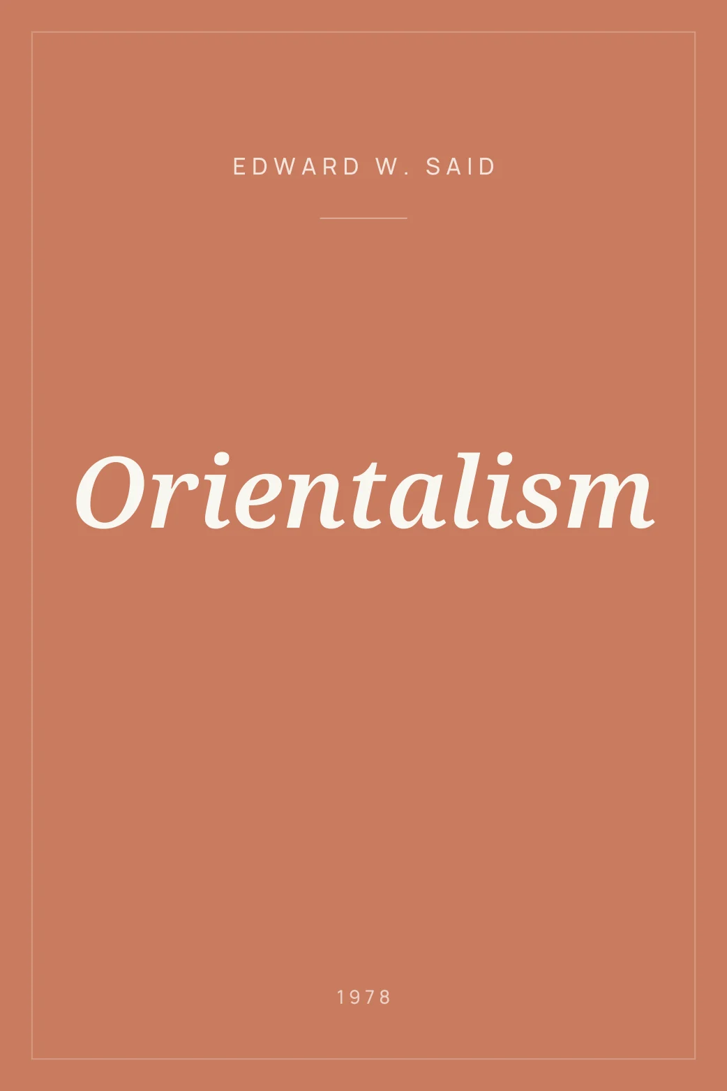 Portada de Orientalism