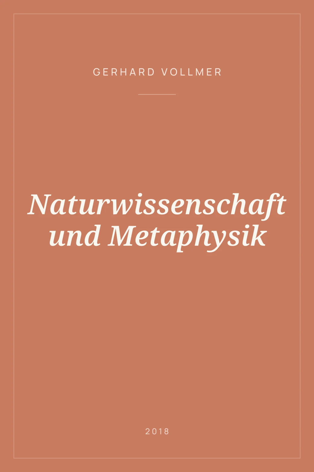 Portada de Naturwissenschaft und Metaphysik
