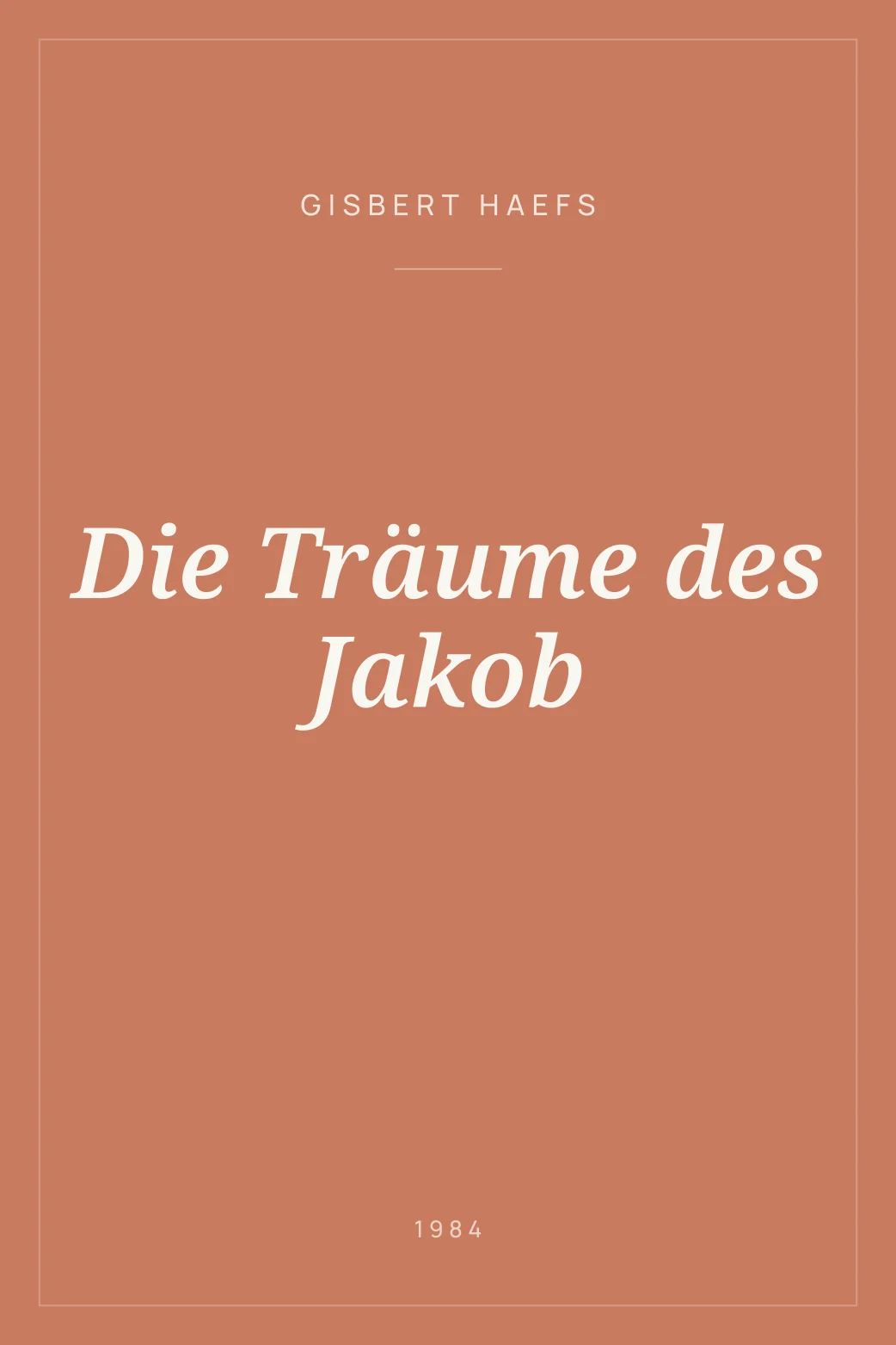 Portada de Die Träume des Jakob