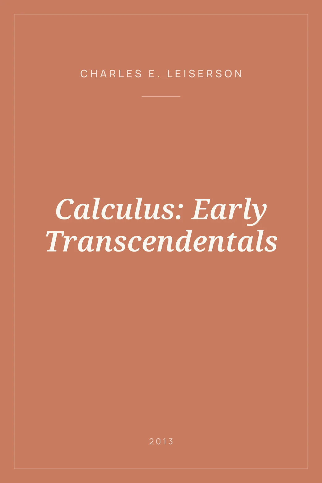 Portada de Calculus: Early Transcendentals