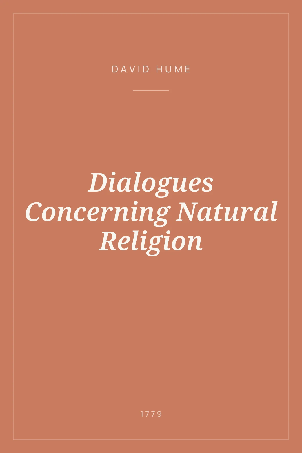 Portada de Dialogues Concerning Natural Religion