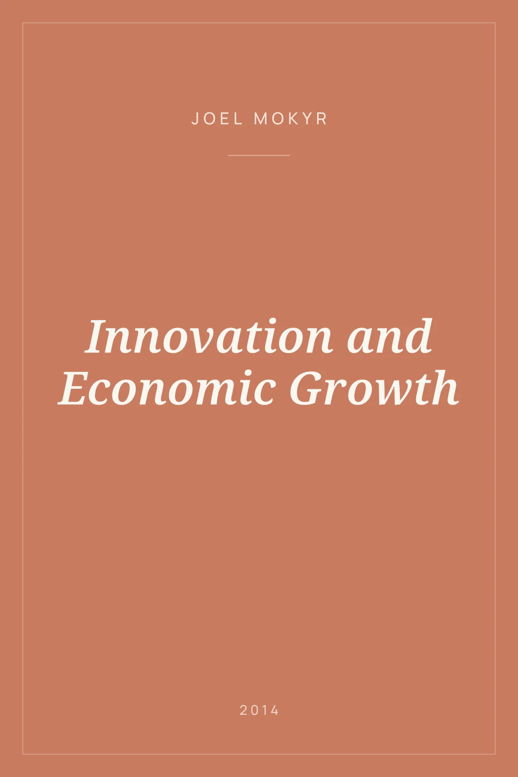 Portada de Innovation and Economic Growth