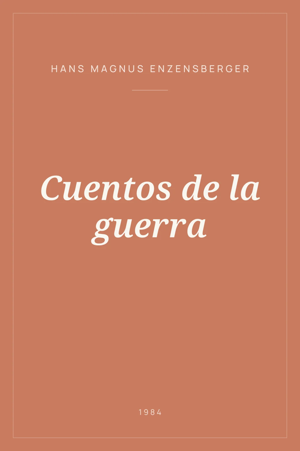 Portada de Cuentos de la guerra