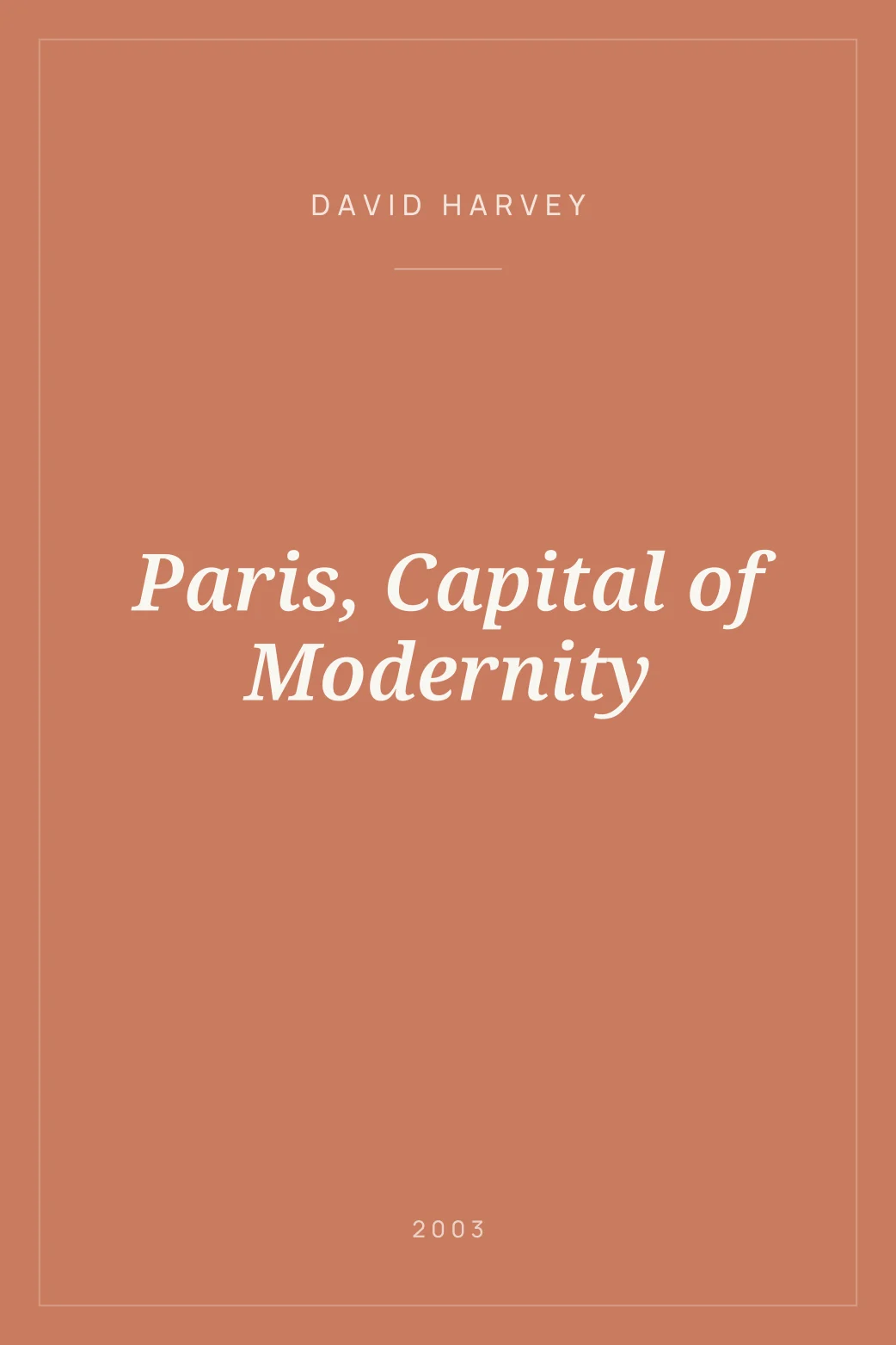 Portada de Paris, Capital of Modernity