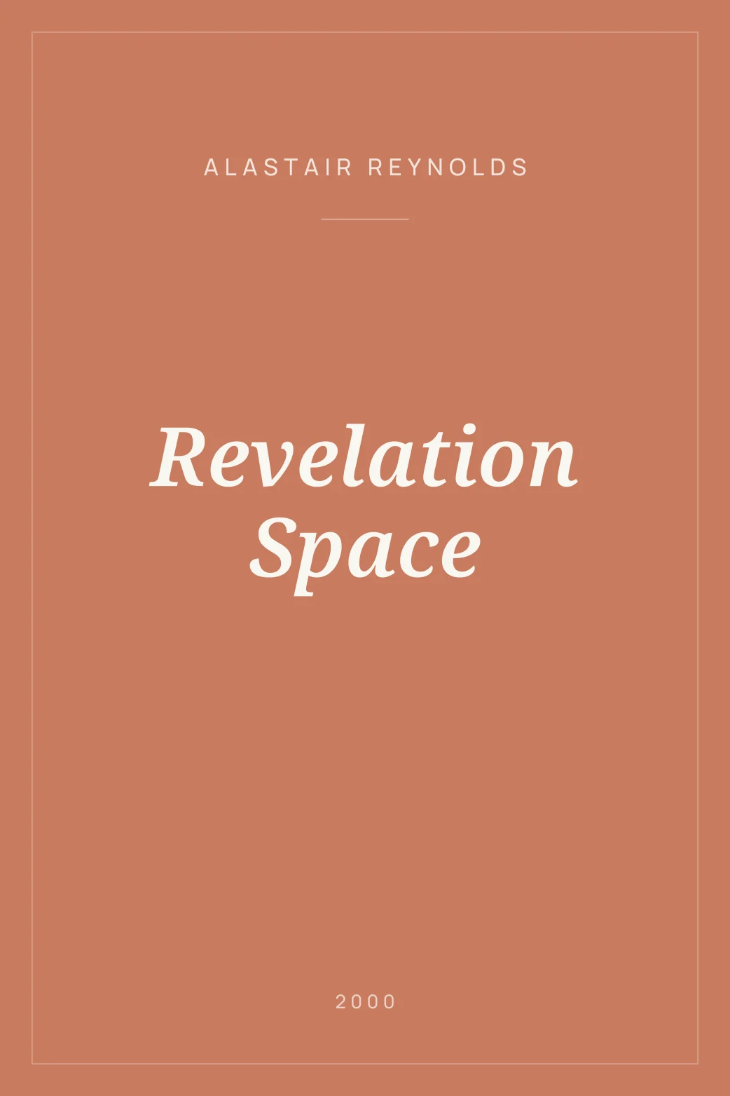 Portada de Revelation Space