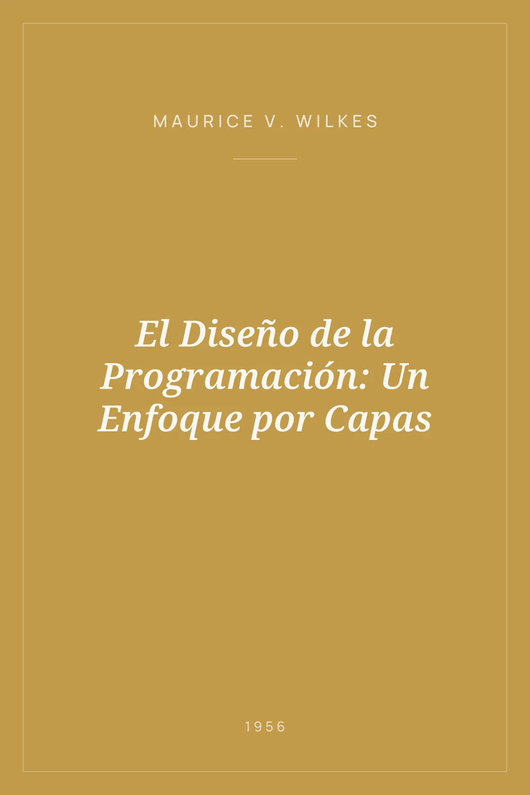 Portada de El Diseño de la Programación: Un Enfoque por Capas