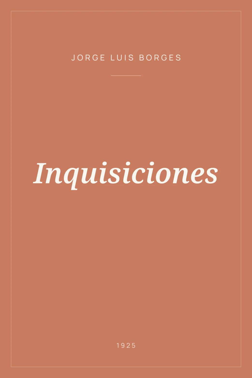 Portada de Inquisiciones